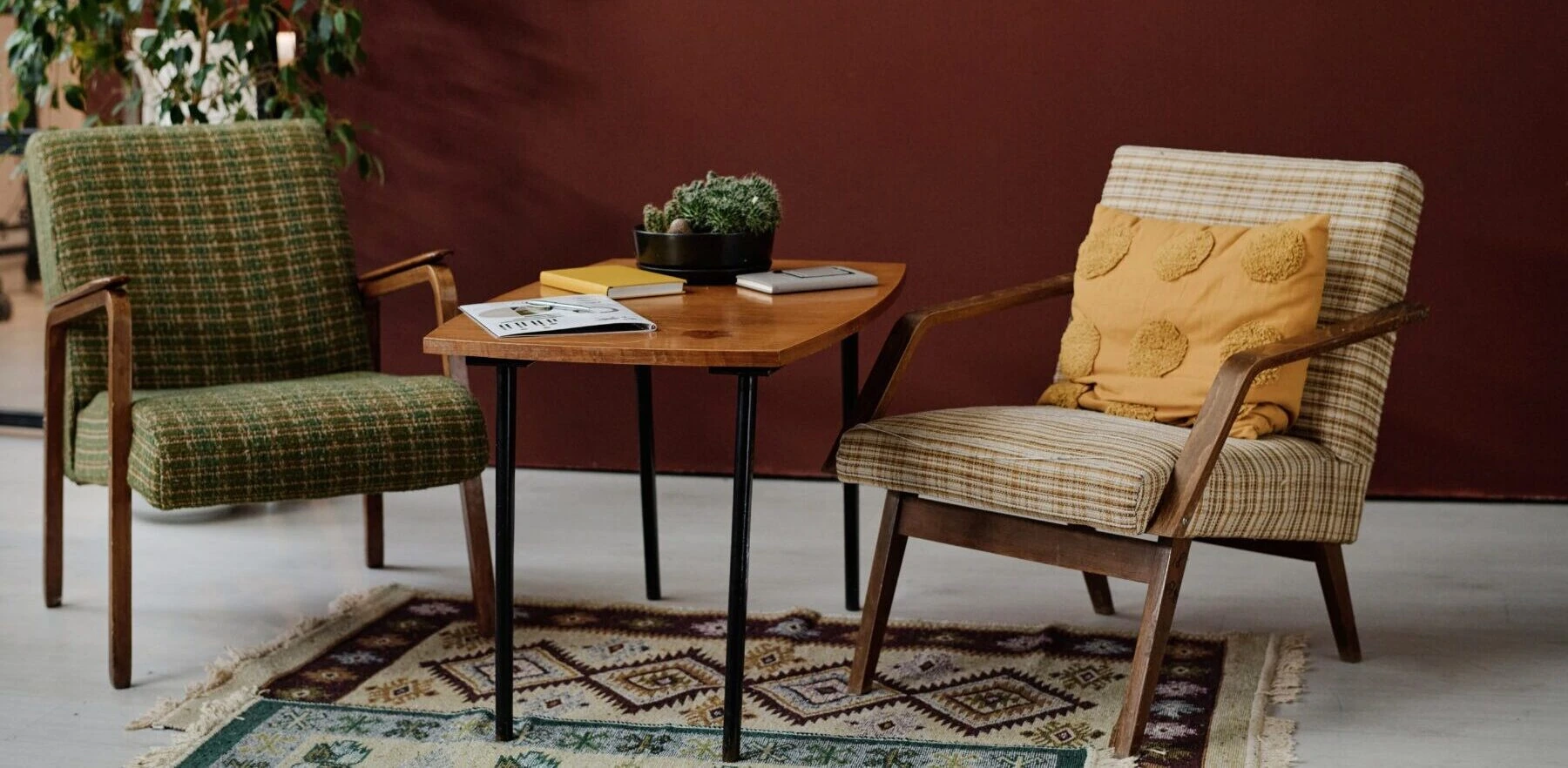 cozy interior design with retro table and armchair 2024 01 17 19 06